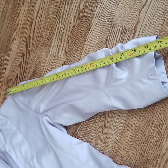 (10P) Dalia Collection Neutral Satin Feel Blazer ❤ Contemporary ❤ Ruched Sleeves - Picture 7 of 9